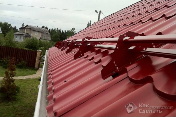 Как установить снегозадержатели — монтаж снегозадержателей на крышу